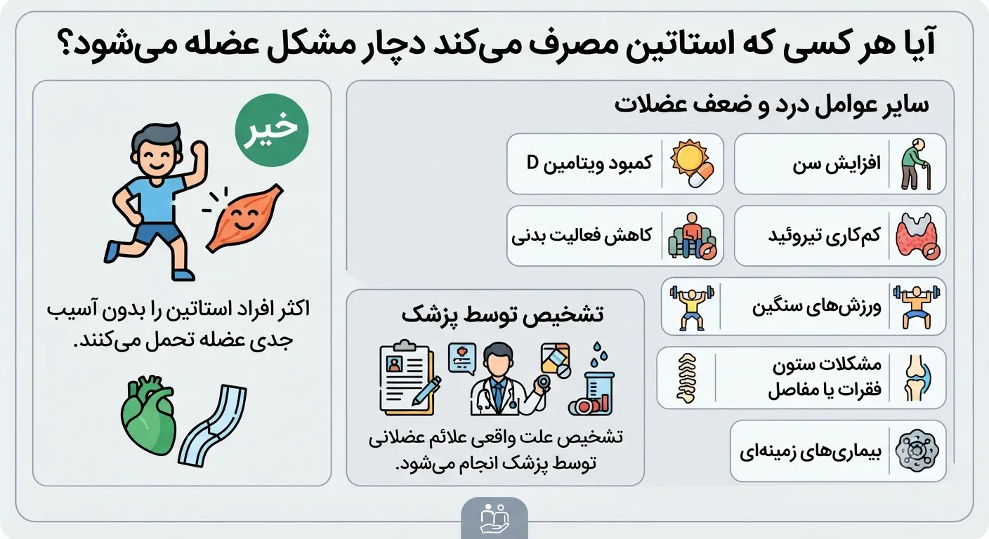 آیا هرکسی که استاتینمصرف میکند دچار مشکل عضله میشود؟ آیا هرکسی که استاتینمصرف میکند دچار مشکل عضله میشود؟